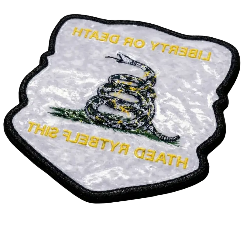 heat seal adhesive backing for iron-on patches.