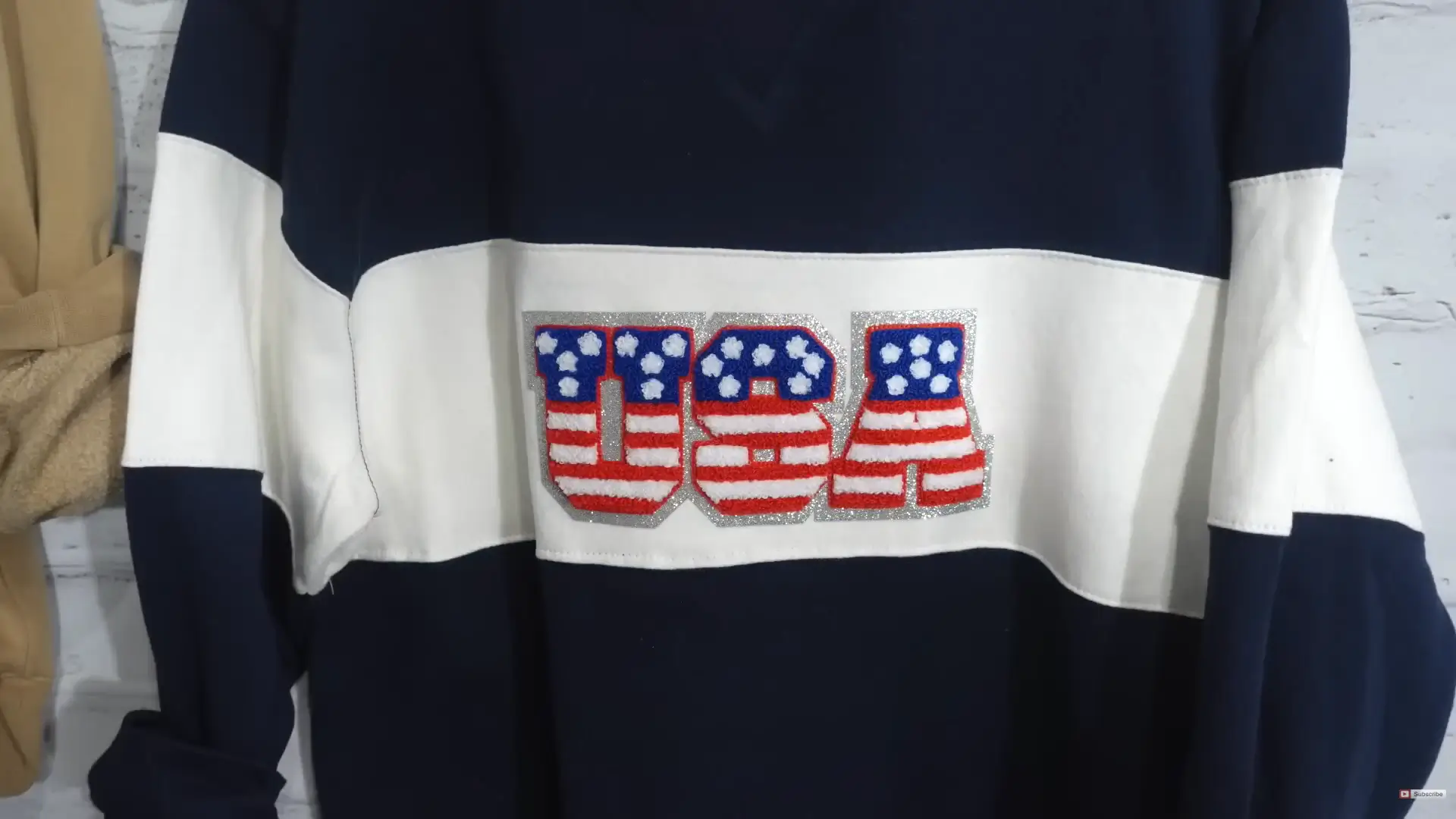 Close-up of custom embroidered bubble tea patch