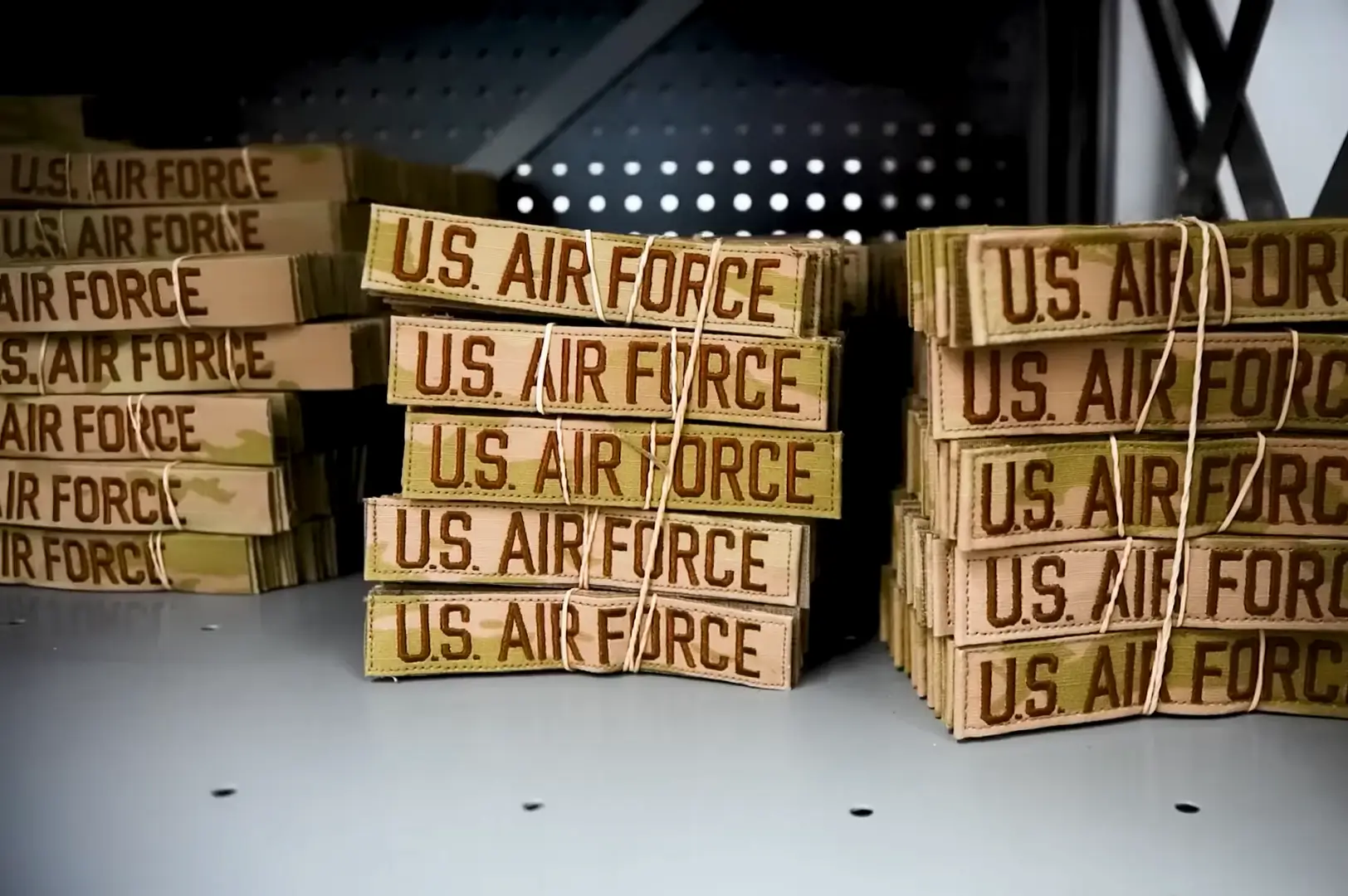  U.S. Air Force embroidered name tapes prepared for uniform use